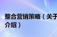 整合营销策略（关于整合营销策略的基本详情介绍）