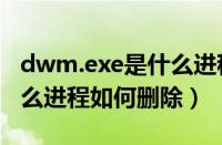 dwm.exe是什么进程（qqexternal.exe是什么进程如何删除）