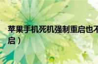 苹果手机死机强制重启也不管用（苹果手机死机怎么强制重启）