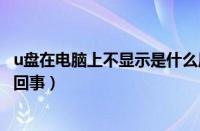 u盘在电脑上不显示是什么原因（u盘在电脑上不显示是怎么回事）