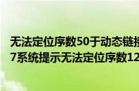 无法定位序数50于动态链接库aztekey.dll是什么意思（win7系统提示无法定位序数12404于动态链接库的解决方法）