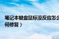 笔记本键盘鼠标没反应怎么办（笔记本键盘和鼠标没反应如何修复）