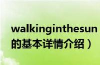 walkinginthesun（关于walkinginthesun的基本详情介绍）