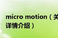 micro motion（关于micro motion的基本详情介绍）