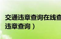 交通违章查询在线查询系统（安阳市辖区交通违章查询）