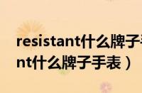 resistant什么牌子手表价格（waterresistant什么牌子手表）