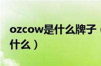 ozcow是什么牌子（OZNER品牌的中文名是什么）