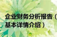 企业财务分析报告（关于企业财务分析报告的基本详情介绍）