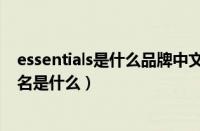 essentials是什么品牌中文名叫什么（PELLIOT品牌的中文名是什么）