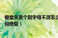 键盘失灵个别字母不灵怎么处理（电脑键盘个别键没反应如何修复）