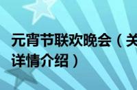 元宵节联欢晚会（关于元宵节联欢晚会的基本详情介绍）