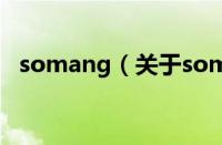 somang（关于somang的基本详情介绍）