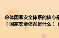 总体国家安全体系的核心是什么（总体国家安全体系是什么（国家安全体系是什么））