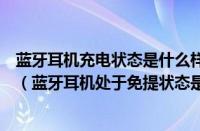 蓝牙耳机充电状态是什么样的（蓝牙耳机免提通话什么意思（蓝牙耳机处于免提状态是怎么回事））