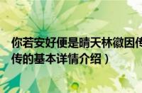 你若安好便是晴天林徽因传（关于你若安好便是晴天林徽因传的基本详情介绍）