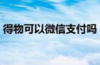 得物可以微信支付吗（得物怎么用微信支付）