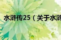 水浒传25（关于水浒传25的基本详情介绍）