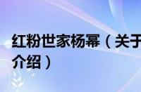 红粉世家杨幂（关于红粉世家杨幂的基本详情介绍）