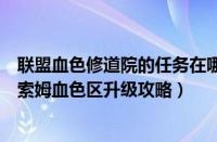 联盟血色修道院的任务在哪里接（魔兽世界怀旧服联盟斯坦索姆血色区升级攻略）