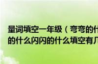 量词填空一年级（弯弯的什么闪闪的什么填空一年级（弯弯的什么闪闪的什么填空有几种））