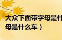 大众下面带字母是什么车（大众标志底下有字母是什么车）