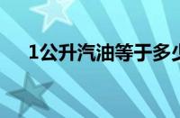 1公升汽油等于多少斤（一升汽油多重）