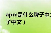 apm是什么牌子中文怎么读（apm是什么牌子中文）