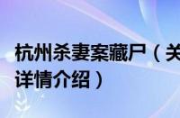 杭州杀妻案藏尸（关于杭州杀妻案藏尸的基本详情介绍）