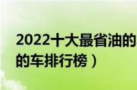 2022十大最省油的车排行榜（家用油耗最低的车排行榜）