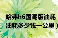 哈弗h6国潮版油耗（哈弗h6真实油耗多少h6油耗多少钱一公里）