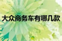 大众商务车有哪几款（大众商务车车型推荐）