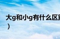 大g和小g有什么区别（大g和小G区别是什么）