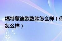 福特蒙迪欧致胜怎么样（你们觉得长安福特的蒙迪欧及致胜怎么样）