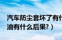 汽车防尘套坏了有什么症状?（汽车防尘套漏油有什么后果?）