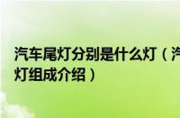 汽车尾灯分别是什么灯（汽车尾灯大全汽车尾灯共有哪几个灯组成介绍）