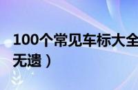 100个常见车标大全（名车标志图片大全一览无遗）