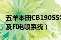 五羊本田CB190SS怎么样（搭配了本田PGM及FI电喷系统）