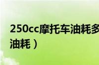 250cc摩托车油耗多少一公里（250cc摩托车油耗）