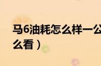 马6油耗怎么样一公里得多少钱（马6油耗怎么看）