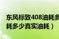 东风标致408油耗多少钱一公里（标致308油耗多少真实油耗）