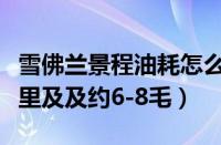 雪佛兰景程油耗怎么样（景程油耗多少钱一公里及及约6-8毛）