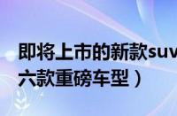 即将上市的新款suv车型有哪些（即将上市的六款重磅车型）