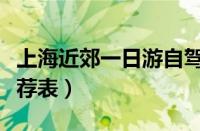 上海近郊一日游自驾路线（上海周边自驾游推荐表）