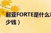 起亚FORTE是什么车（FORTE起亚这款车多少钱）