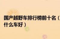 国产越野车排行榜前十名（50万左右的车排行榜50万左右买什么车好）