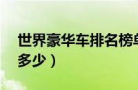 世界豪华车排名榜单（豪车排名前30名你知多少）