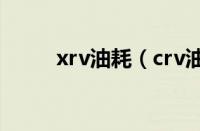 xrv油耗（crv油耗多少真实油耗）