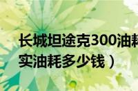 长城坦途克300油耗怎么样（长城哈弗h8真实油耗多少钱）