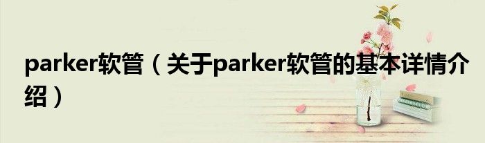 parker软管（关于parker软管的基本详情介绍）