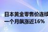 日本黄金零售价连续4天创新高 日本铂金价格一个月飙涨近16%